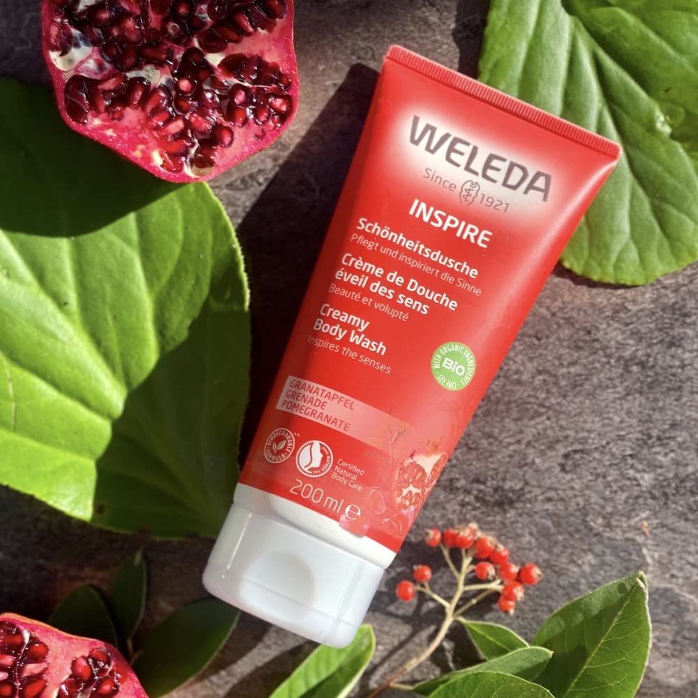 Weleda Creamy Body Wash, Pomegranate, 6.8 Ounces