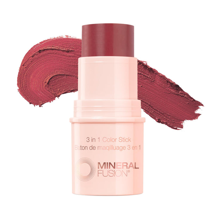 Mineral Fusion 3-in-1 Color Stick, Berry Glow, .18 Ounce