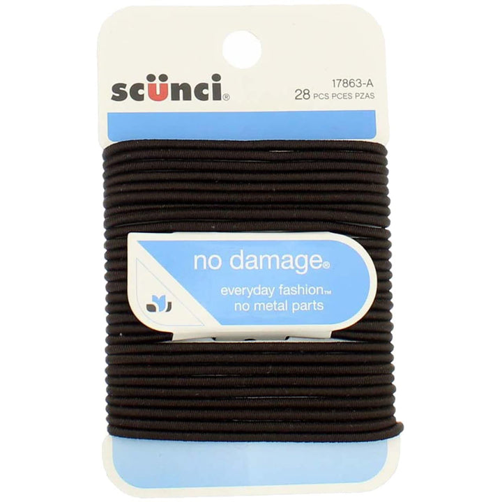 Scunci Elastics Brown 28 Pk