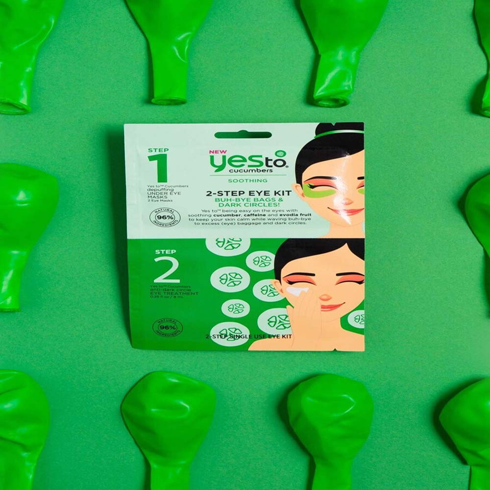 Yes To Cucumbers Soothing 2-Step Eye Kit, 1 Single Use Kit