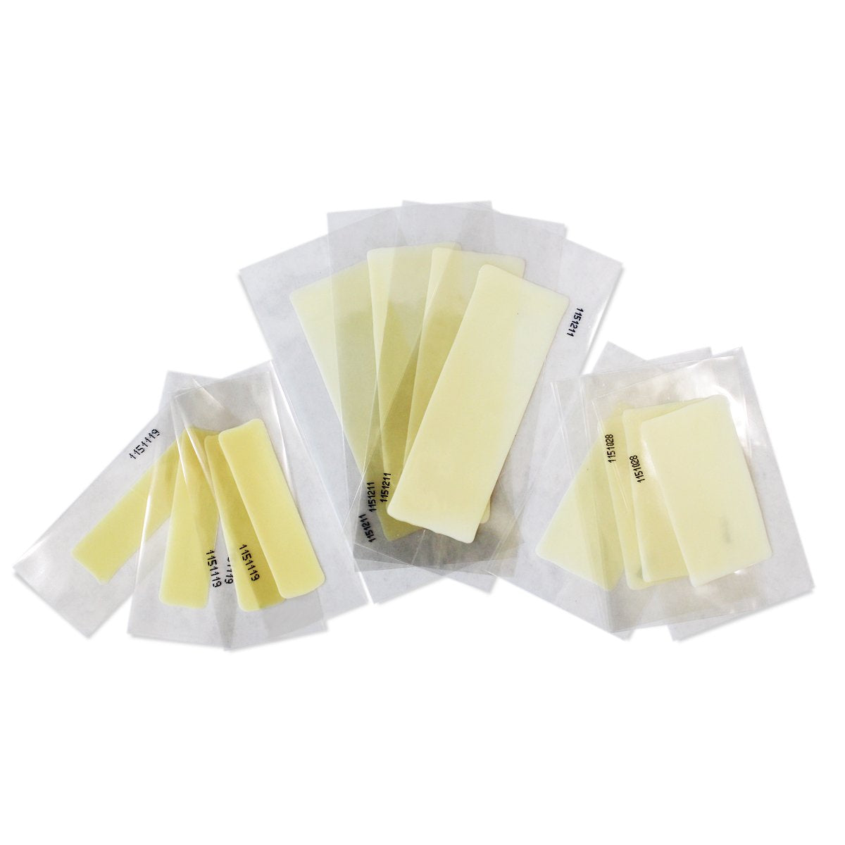 Parissa Wax Strips Assorted Sizes, Hair Removal Waxing Kit Sensitive Skin Formula, 12 Strips, 8ml Azulene Aftercare Oil