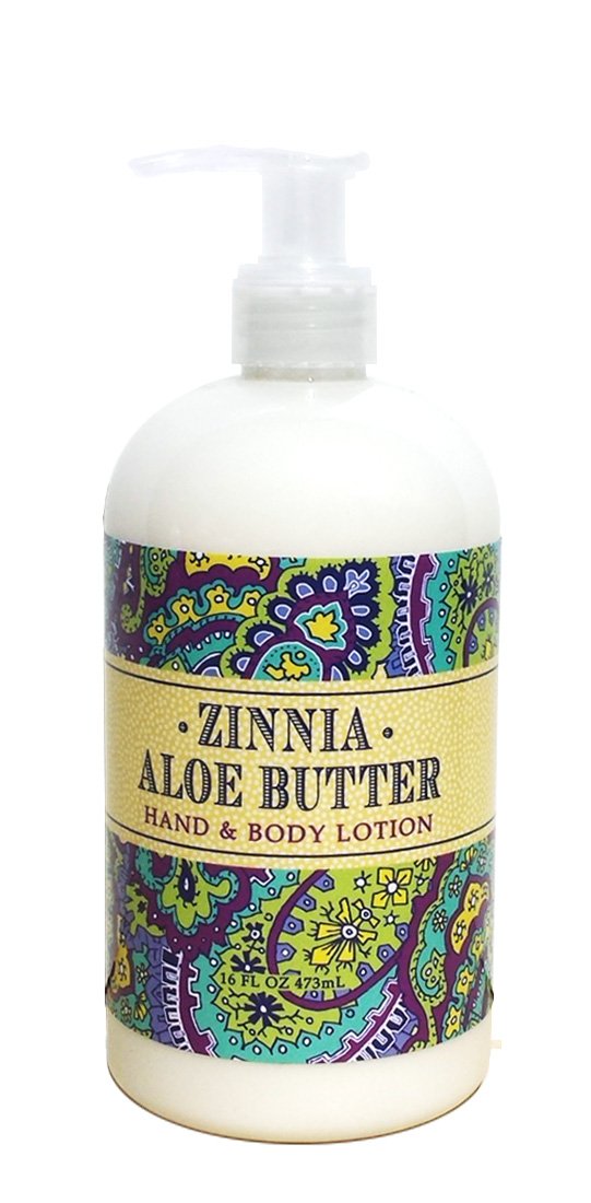Greenwich Bay Zinnia Aloe Butter Hand & Body Lotion Enriched with Shea Butter 16 oz