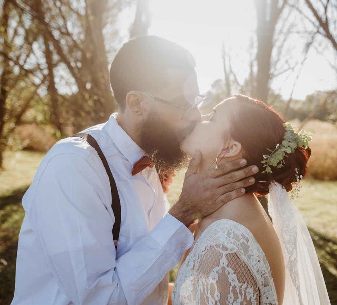 FIDDY898 Bridal Hair Comb Greenery Headpiece Greenery Comb Leafy Comb Wedding Accessories