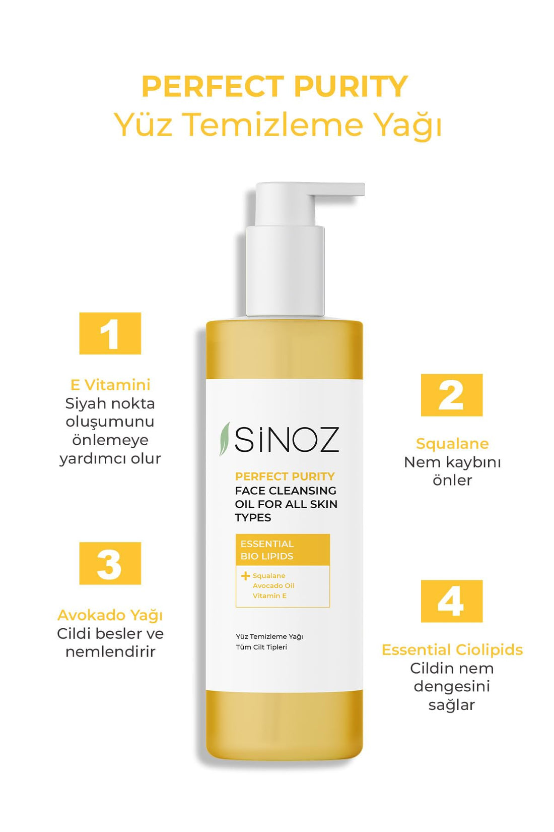 sinoz Perfect Purity Face Cleansing Oil for All Skin Types