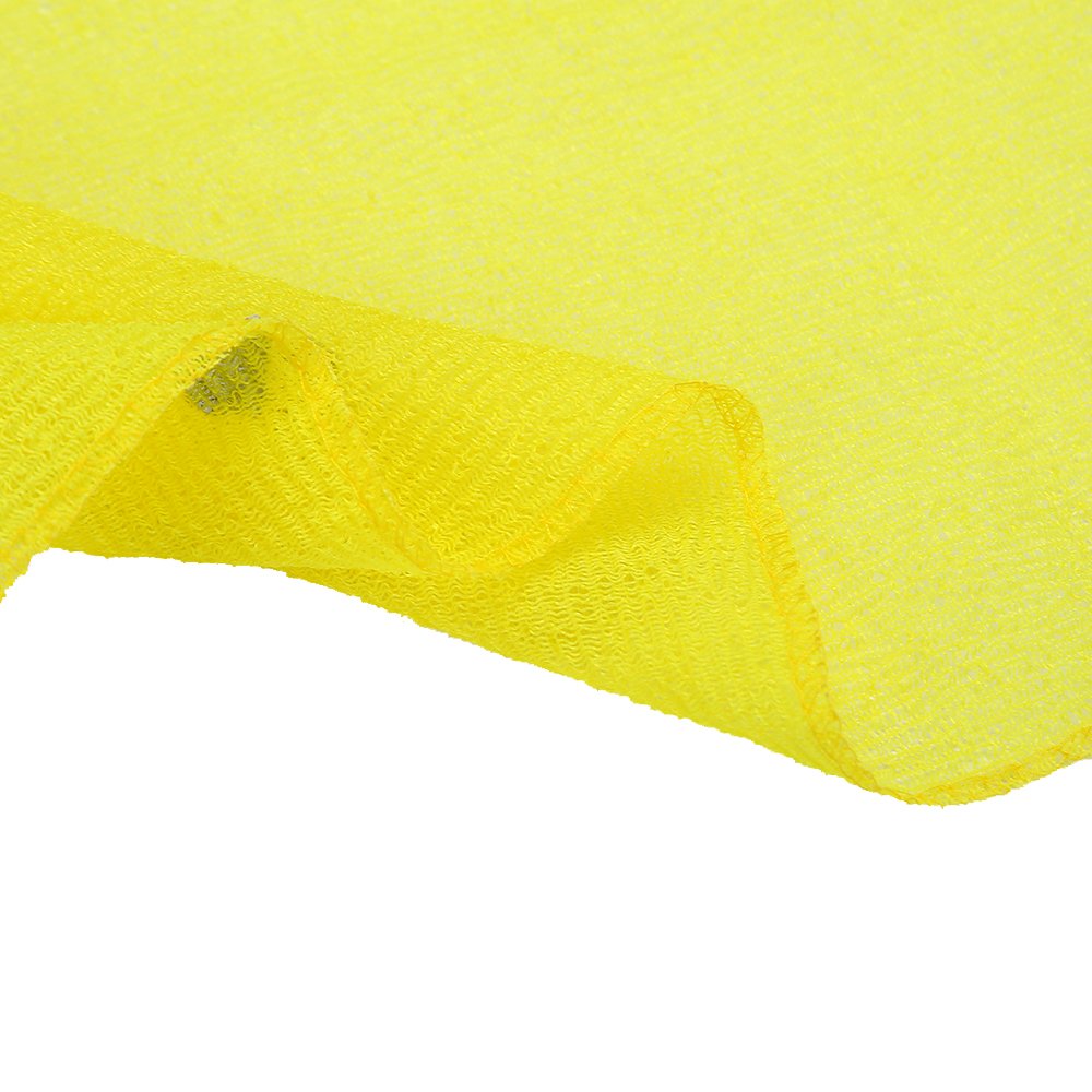 KAKOOI Long Exfoliating Nylon Bath Cloth/Towel, Magic Shower Washcloth for Body, 35 inches(6PCS, 2Blue&2Yellow&2Pink)