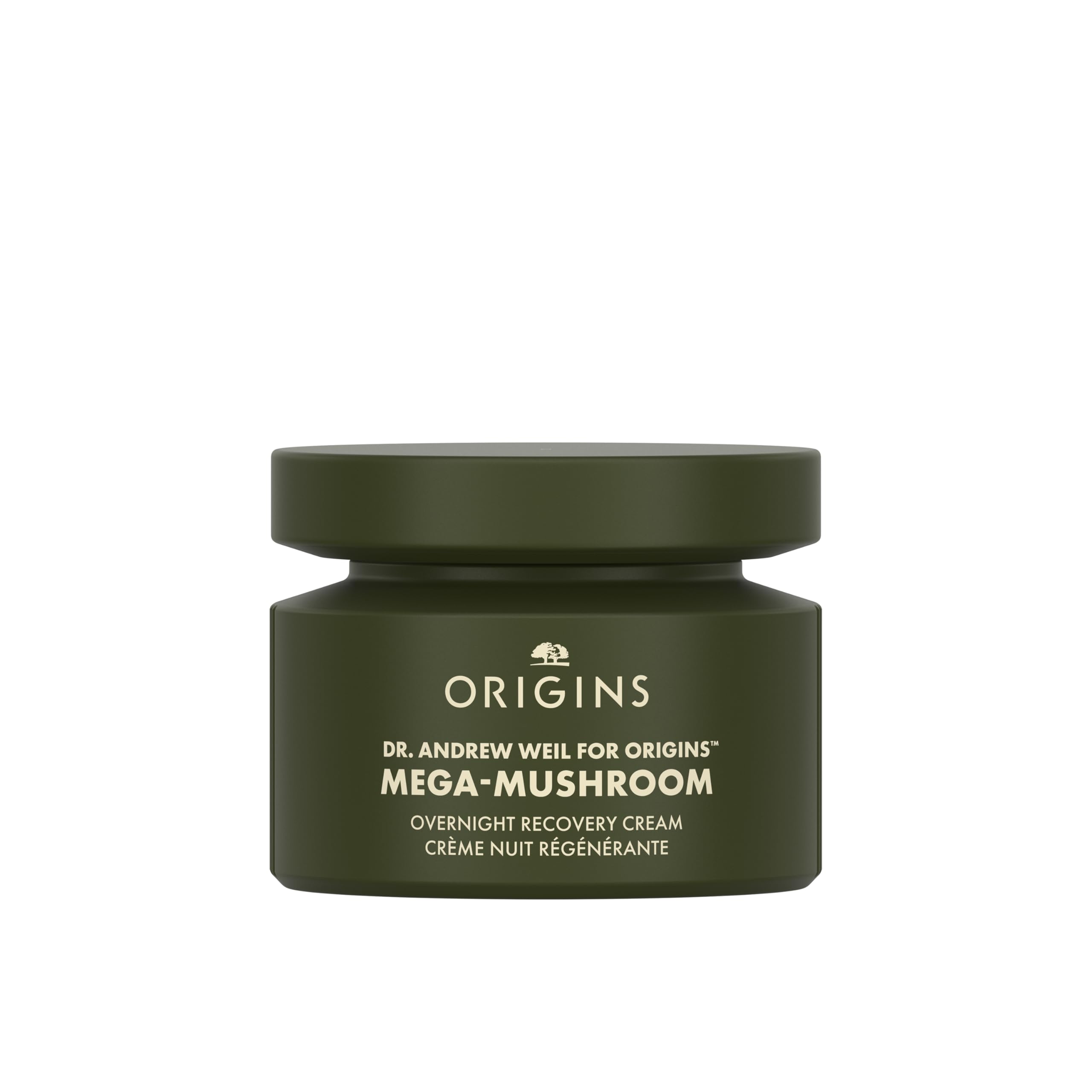 Origins Mega-Mushroom Overnight Recovery Skin Barrier Cream | For Deep Overnight Hydration & Reduced Visible Redness | With Reishi Mushroom, Fermented Chaga Mushroom & Evening Primrose, 1.7 Fl Oz