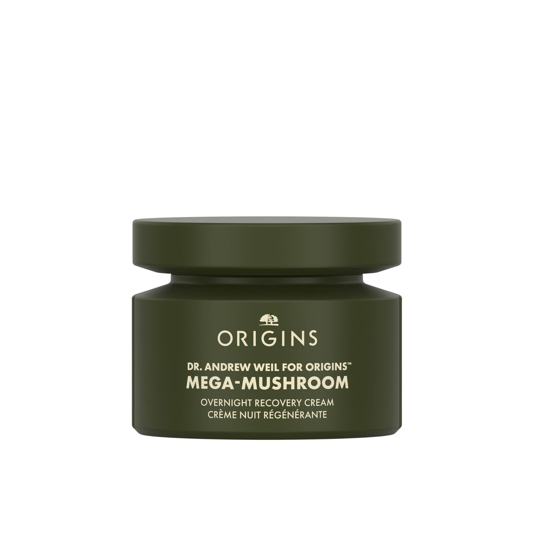 Origins Mega-Mushroom Overnight Recovery Skin Barrier Cream | For Deep Overnight Hydration & Reduced Visible Redness | With Reishi Mushroom, Fermented Chaga Mushroom & Evening Primrose, 1.7 Fl Oz