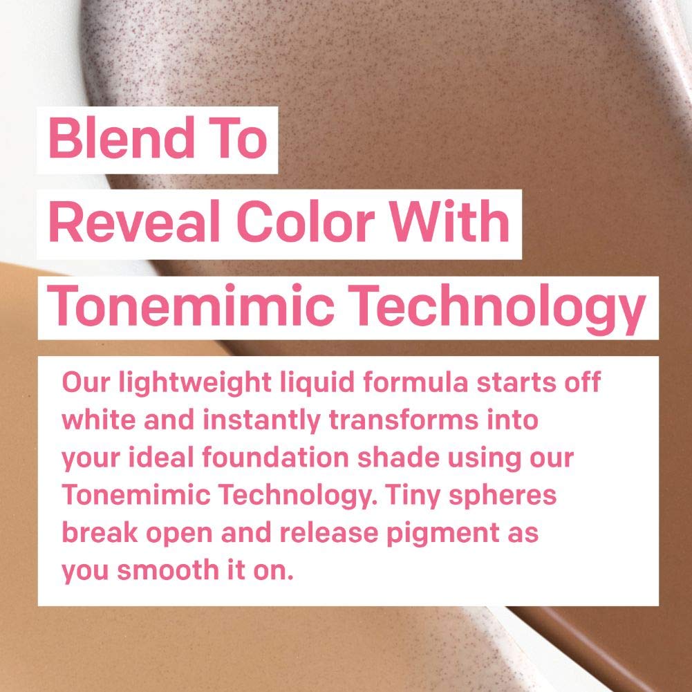 Almay Smart Shade Skintone Matching Makeup, Medium Coverage Natural Finish Foundation with SPF 15, Hypoallergenic, Cruelty Free, -Fragrance Free, Dermatologist Tested, 500 Deep Like Me, 1 oz