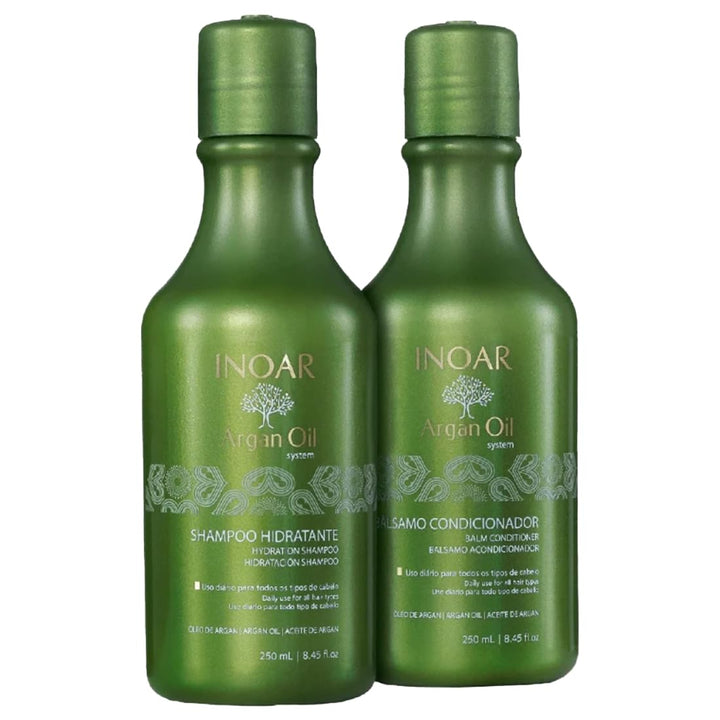 Inoar Professional - Argan Oil Shampoo & Conditioner - 250ml / 8.45oz