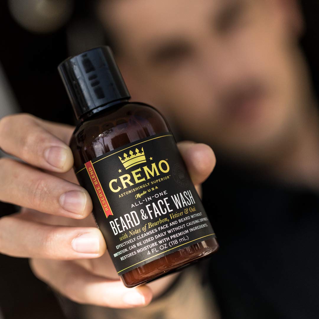 Cremo Beard and Face Wash Reserve Collection - Distillers Blend, 4 Ounce