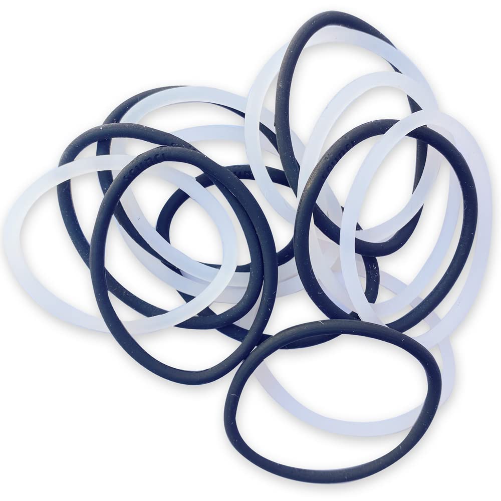 Scunci 3820503a048 Black& Clear No Slip GripÃ‚® Ponytailers by Scunci