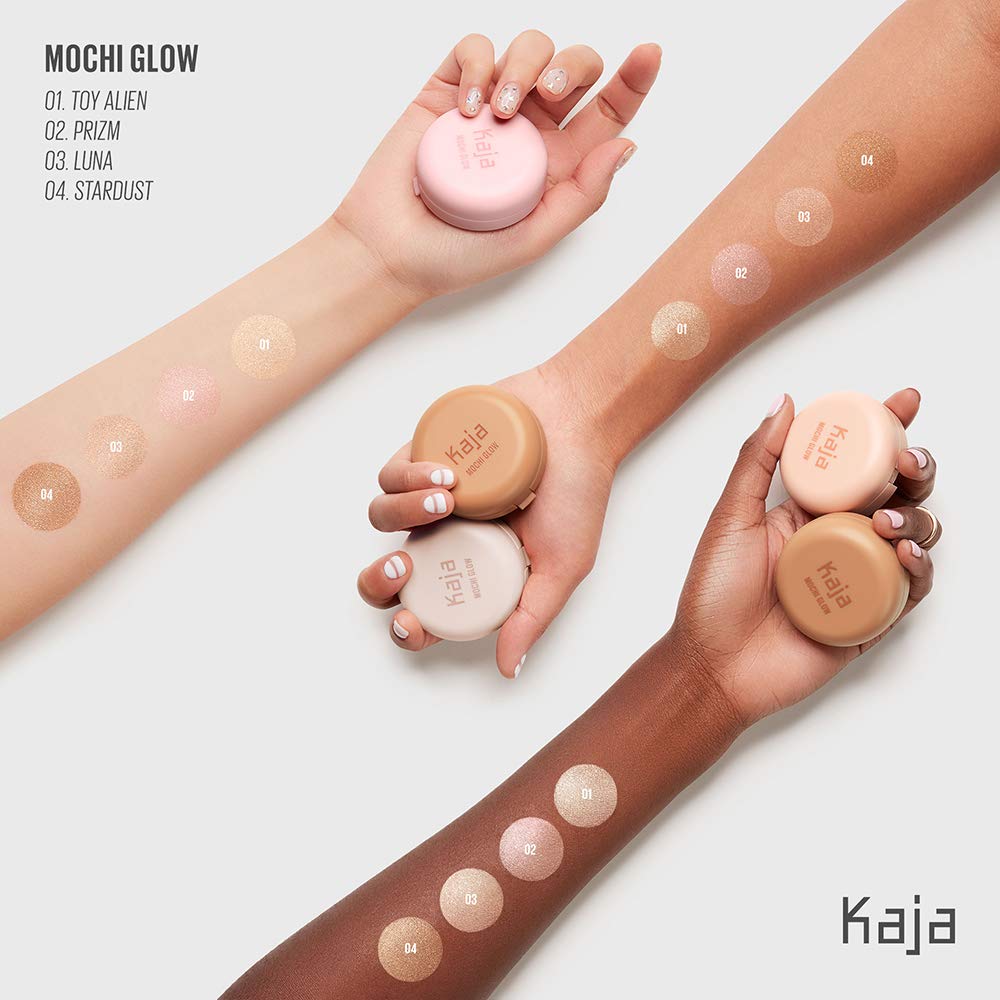 KAJA Mochi Glow Bouncy Highlighter | 01 Toy Alien | Cruelty-free, Paraben-free, Sulfate-free, Phtalates-free, K-Beauty