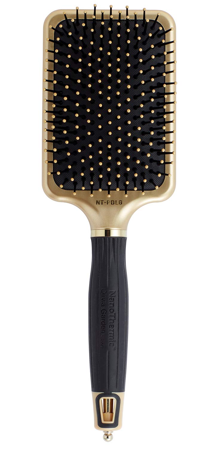 Olivia Garden NanoThermic Ceramic + Ion Hair Brush - 50th Anniversary Special Edition NT-PDLG (Paddle)