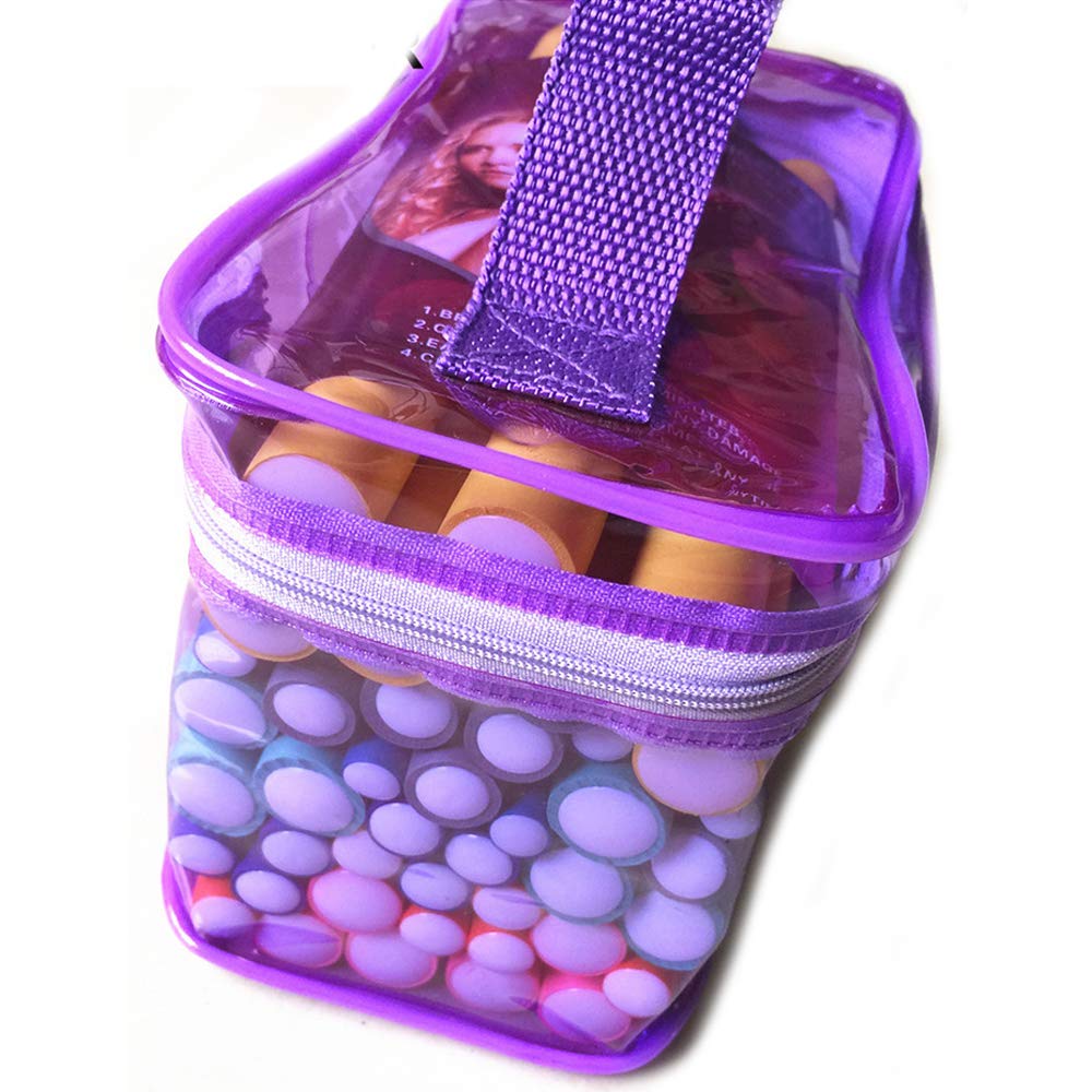 Pinkiou 42 Pieces 7 Sizes Flexible Curling Rods Twist-flex Rods Flex Hair Curler Roller Set Hair Foam Curler Roller Set(Random Color)