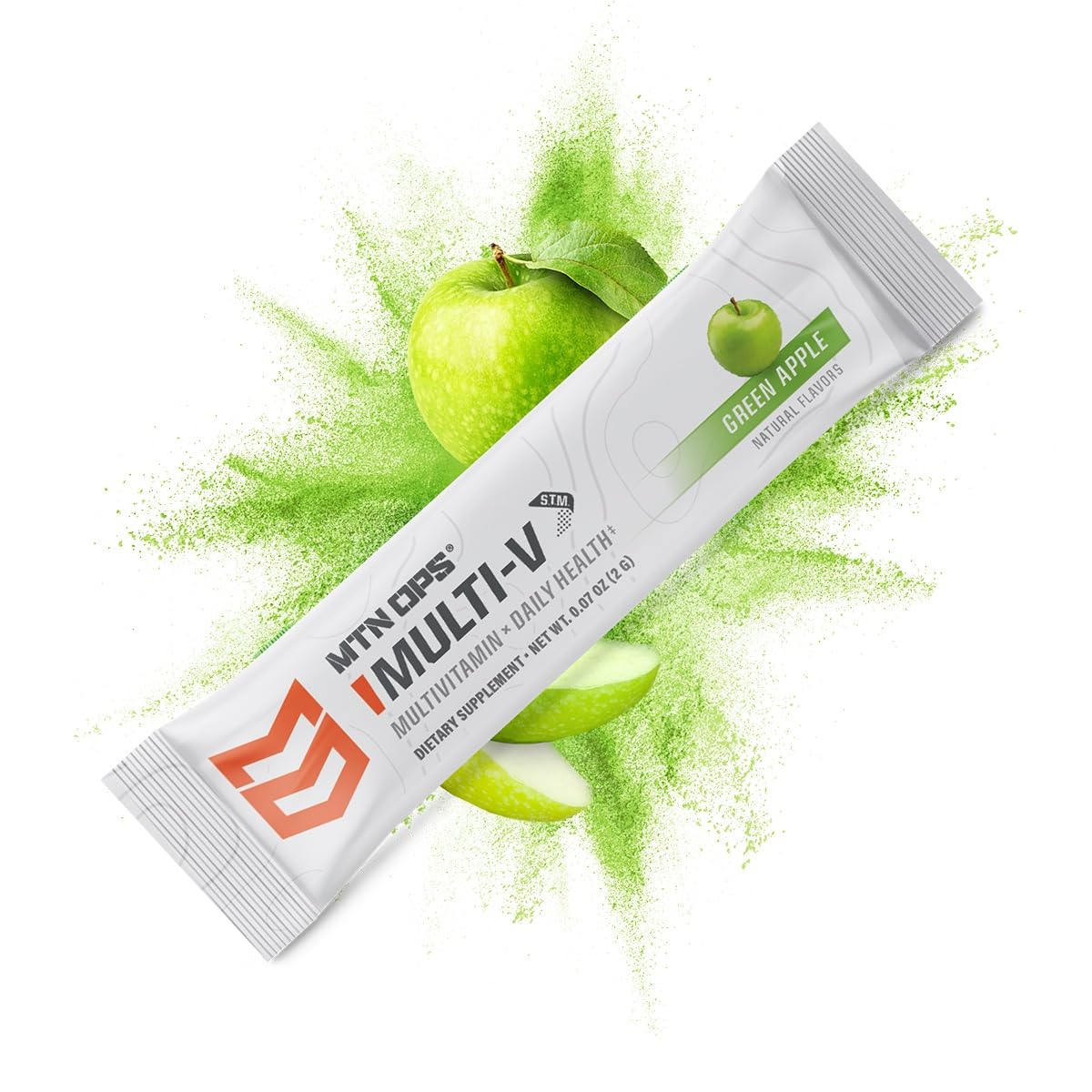 MTN OPS Multi-V, Daily Multivitamin for Women & Men with Immune Support, Safe for Kids, Gluten Free STM Packs, Variety of Flavors, 30 Servings