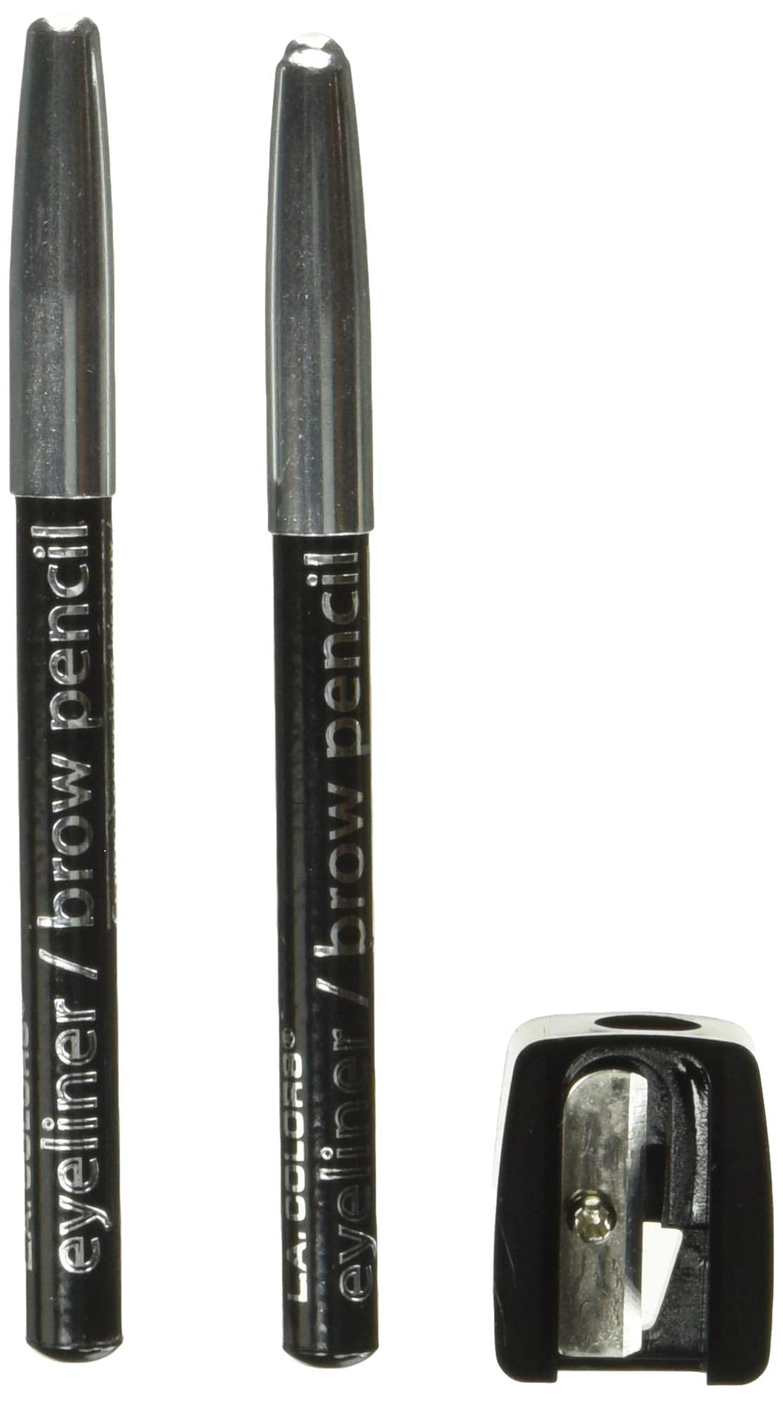 Set Of Two Eyeliner/brow Pencils And Sharpener