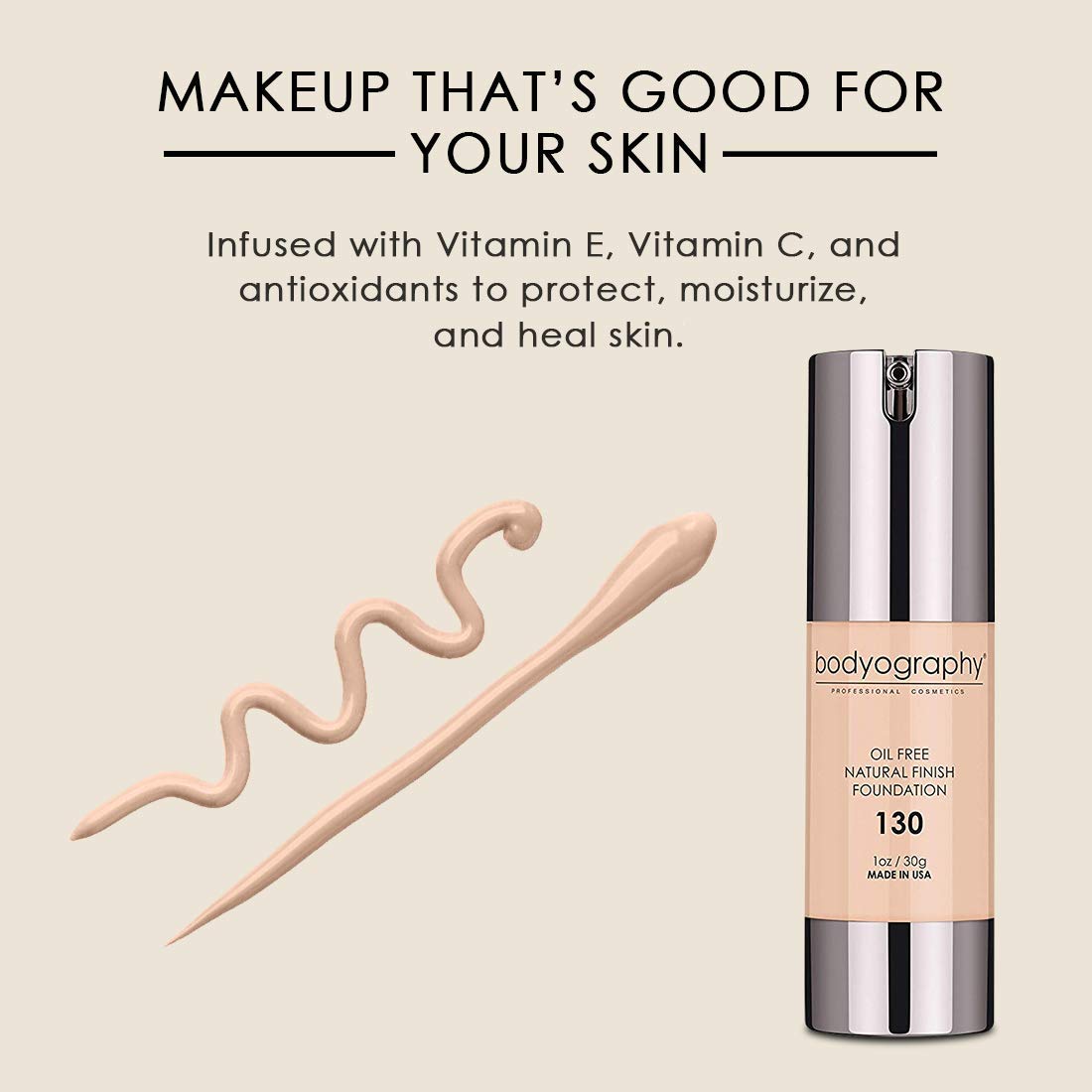 Bodyography Foundation, #130, 1 Ounce