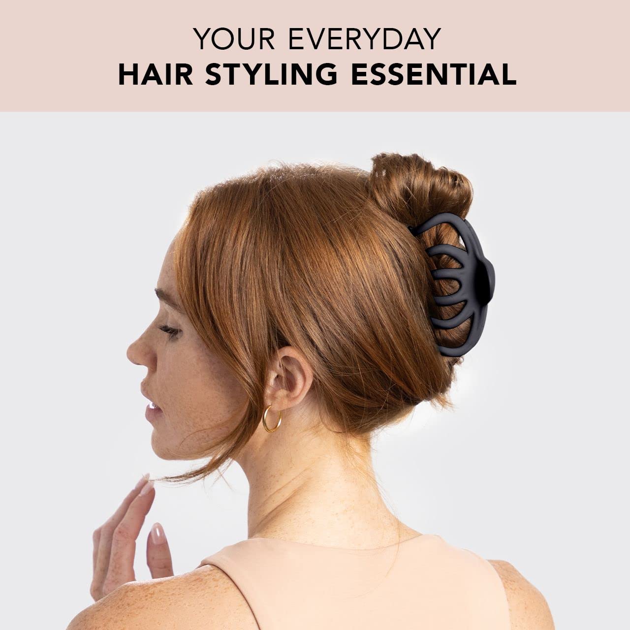 Kitsch Octopus Claw Clips for Women - Cute & Stylish Hair Clips for Everyday Use, Octopus Claw Clip for Thick Hair - Black & Tortoise, 2pcs