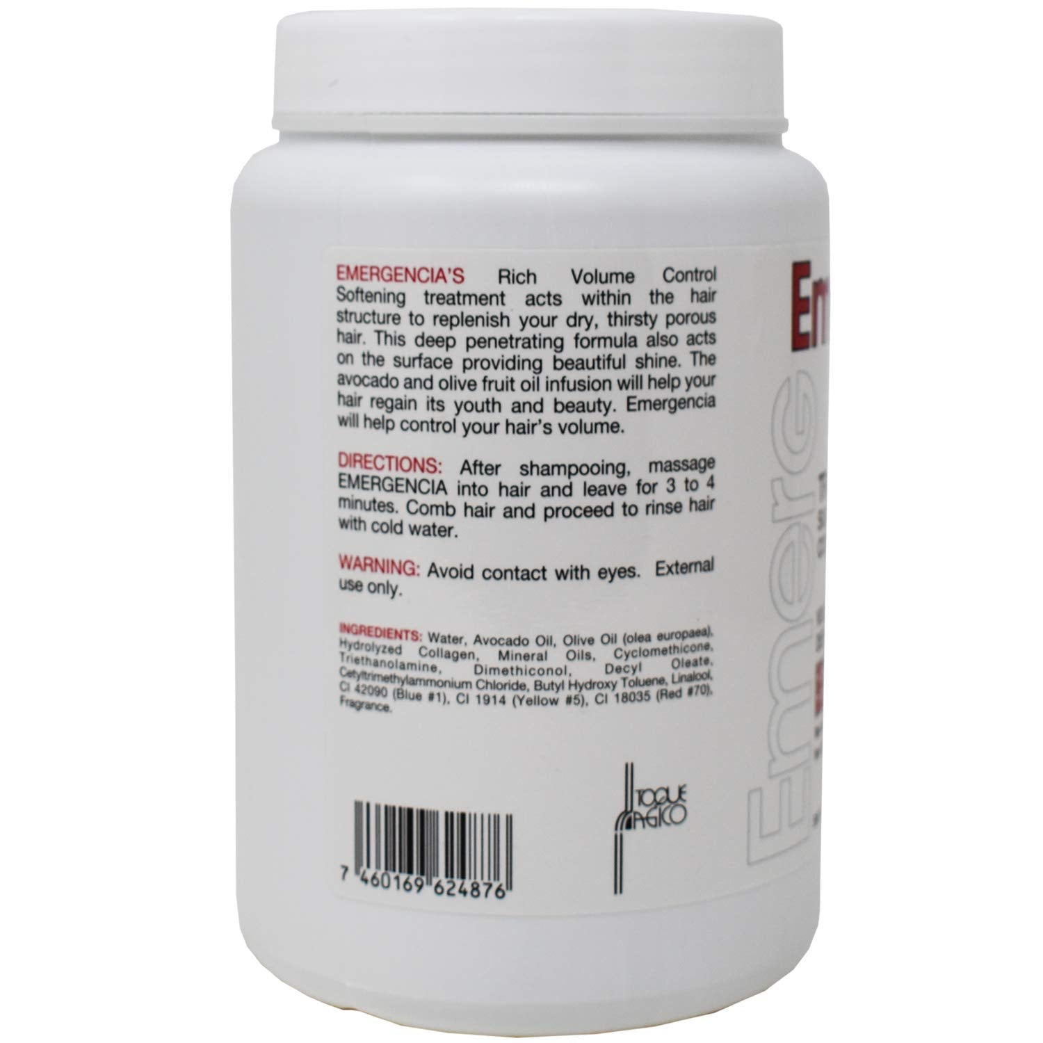 Toque Magico Emergencia Volume Control & Softening Deep Acting Mask with Avocado 56oz