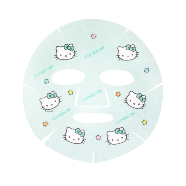 The Crème Shop x Hello Kitty Luv U So Matcha Printed Essence Sheet Mask, Green Tea Korean Face Mask - 3 Pack