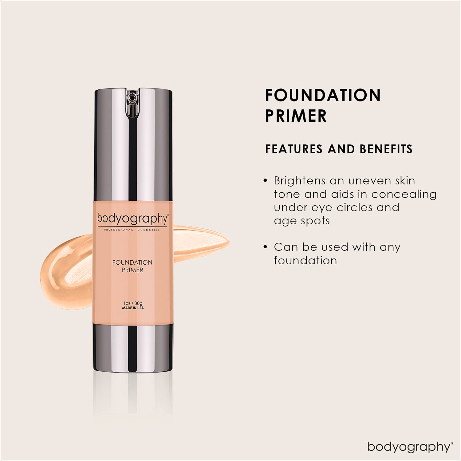 Bodyography Foundation Primer, Neutral, 1 Ounce