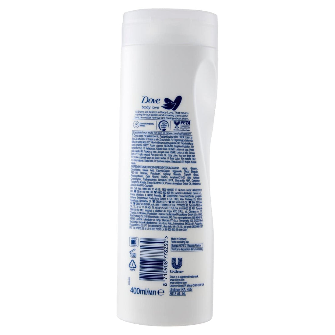 Dove Body Lotion 400Ml Restoring Ritual W/Coconut Oil & Almond Milk