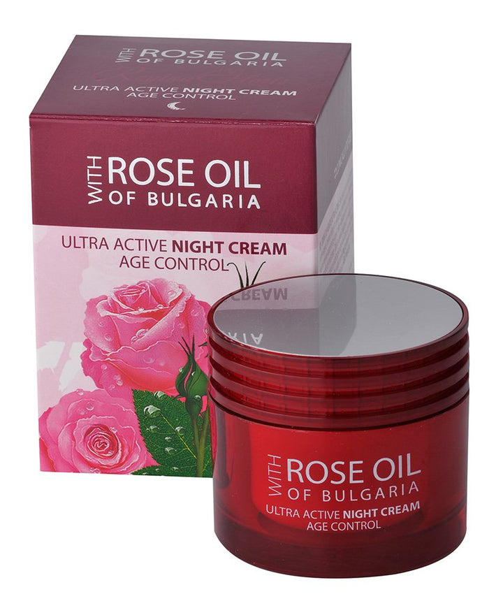 Regina Floris Age Control - Ultra Active Night Cream with 100 % Pure Bulgarian Rose Oil 50ml