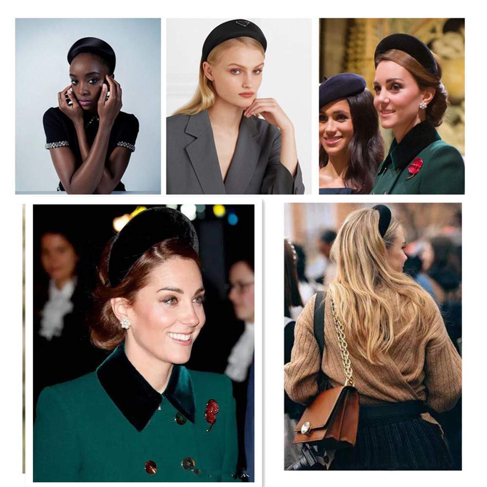 Headbands for Women Head bands Hair Bands for Girls Thin Plastic Headband with Clips, Fashion Braided Headbands Double Layer Twist Plait Hair Tools, Double Bangs Hairstyle Hairpin for Work out