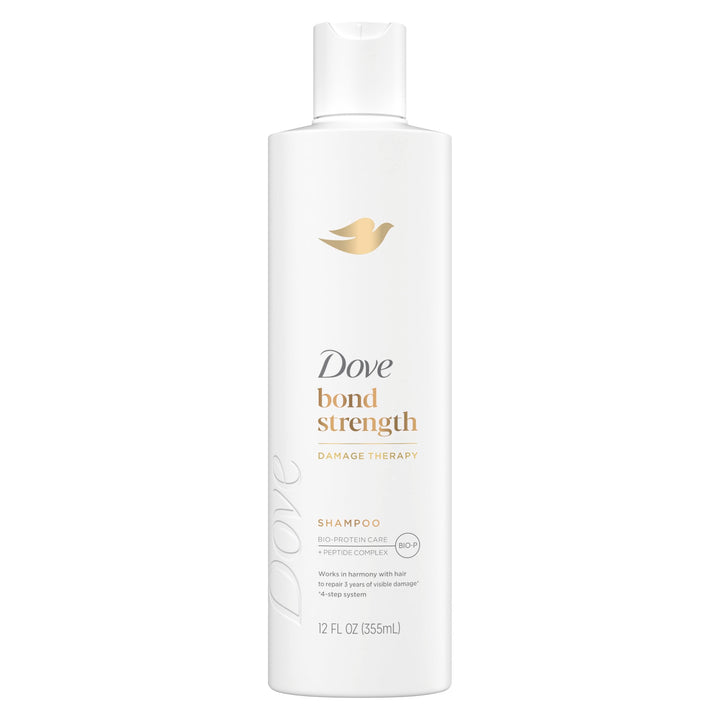 Dove Shampoo Bond Strength for Chemically Damaged Hair with Bio-Protein Care Technology and Peptide Complex 12 Fl Oz