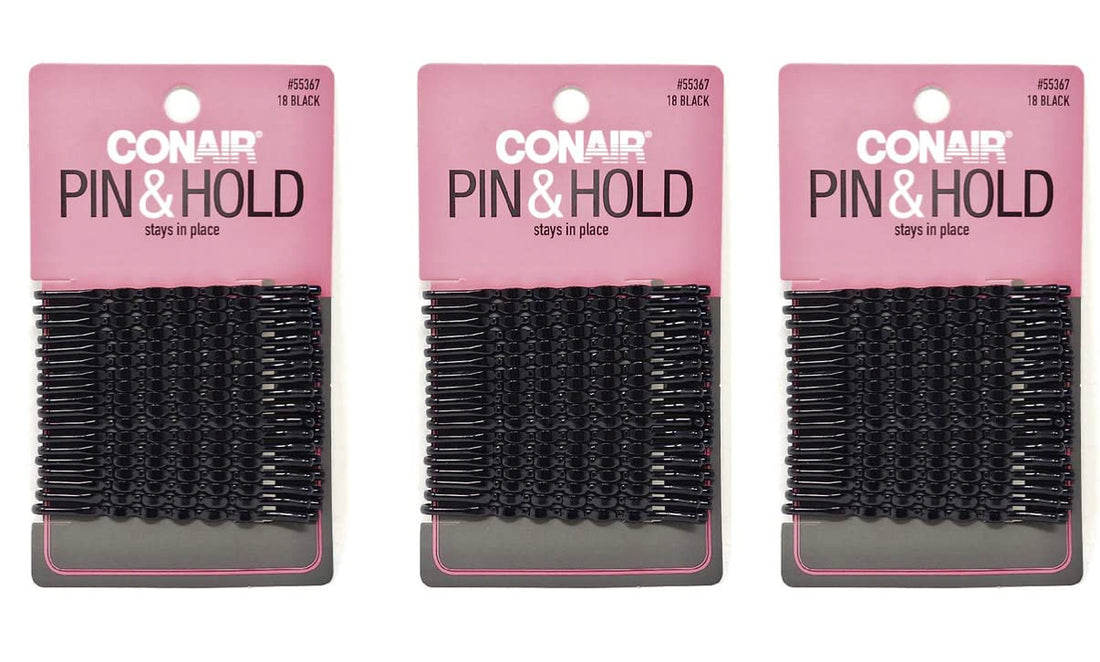 Scunci 55367 Black Styling Essentials Bobby Pins 18 Count