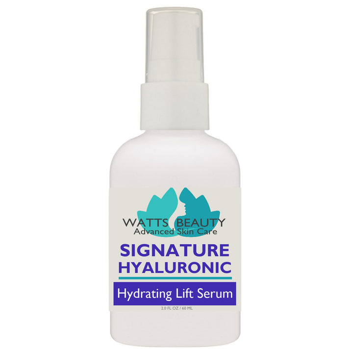 Watts Beauty Signature 100% Pure Hyaluronic Acid Wrinkle Serum - Best Hyaluronic Acid Serum for Face - No Fillers - Made in the USA - Perfect for Wrinkles, Dull, Dry or Aging Skin.