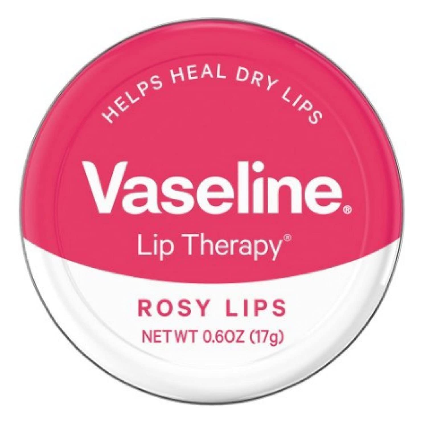 Vaseline Lip Therapy Lip Balm, Rosy Lips 0.6 oz (Pack of 2)