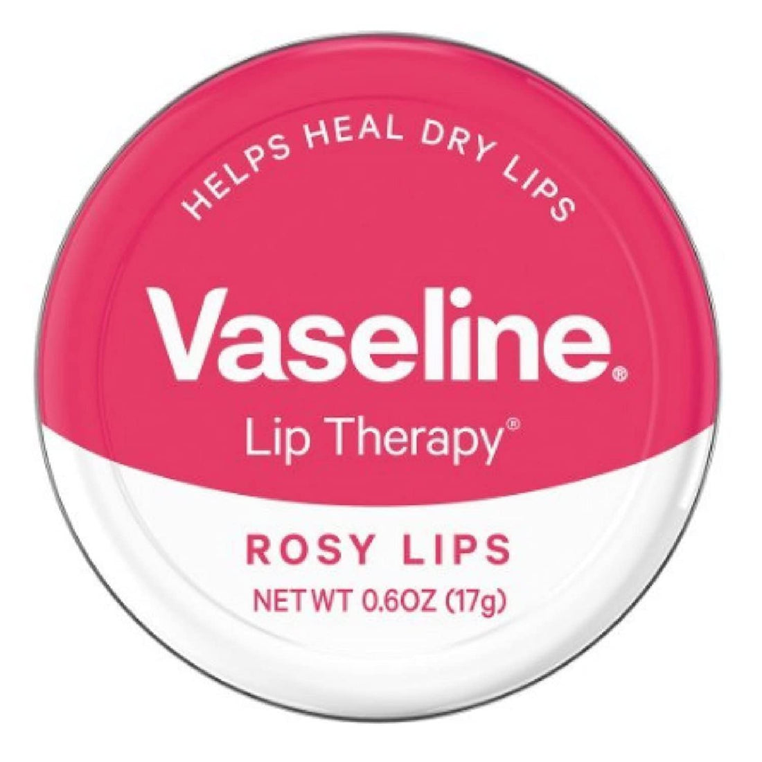 Vaseline Lip Therapy Lip Balm, Rosy Lips 0.6 oz (Pack of 2)