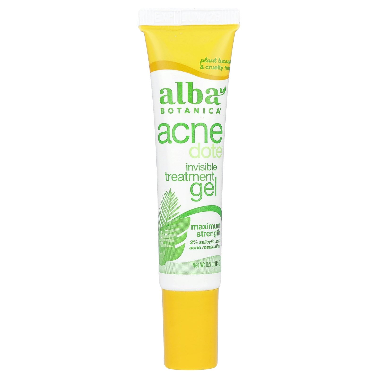 Alba Botanica Acnedote Maximum Strength Invisible Treatment Gel, 0.5 Oz