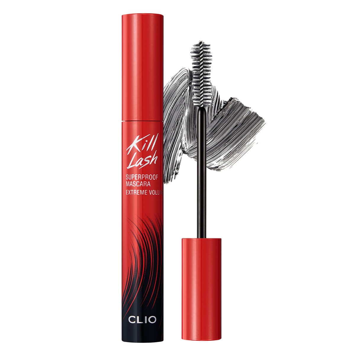 CLIO Kill Lash Superproof Mascara | Ultra-Volumizing, Smudge-Proof, Clump-Free, Curl-Holding, Long-Lasting | Extreme Volume (#04), 0.24 fl oz