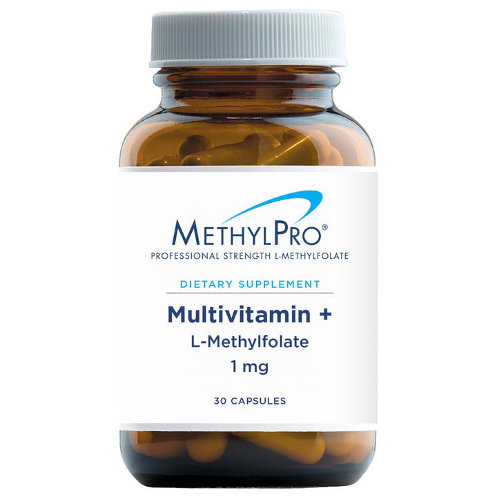 MethylPro Daily Multivitamin + 1mg L Methylfolate Supplement - 2-in-1 Mens & Womens Multivitamin with 5 MTHF Supplement - Promote Balanced Brain Health, Mood, Immune & Energy Support (30 Capsules)
