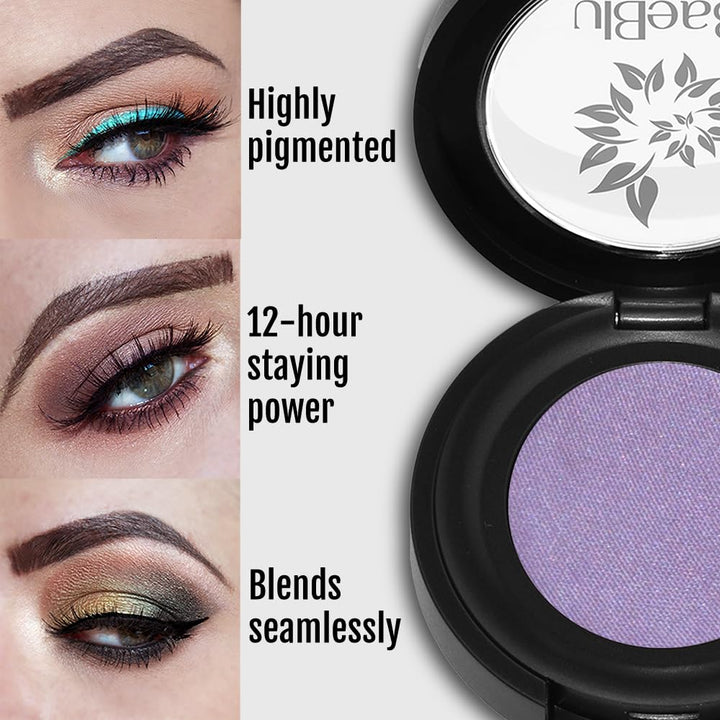 Lavender Dreams : Best Organic 100% Natural Vegan Eyeshadow Makeup, Made in USA, Finely Pressed Velvety Smooth Eyeshadow Pigment by BaeBlu, Lavender Dreams