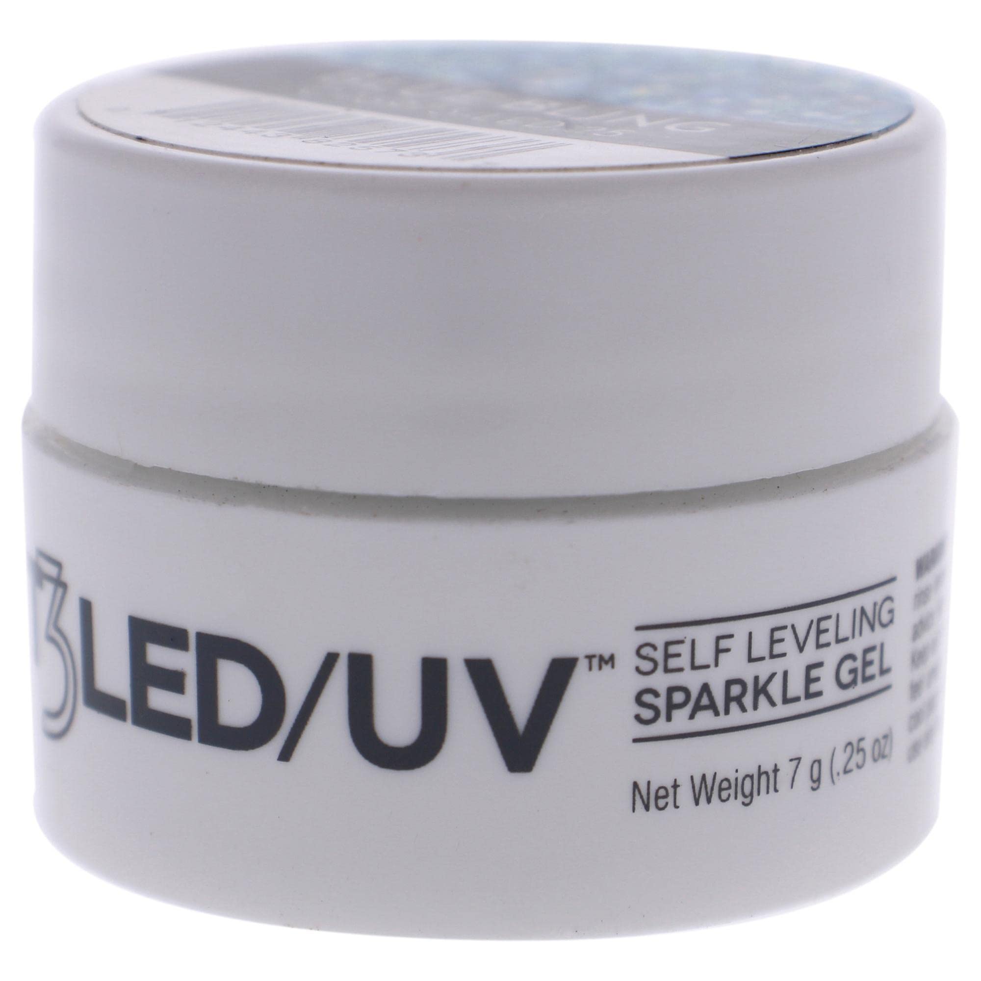 Cuccio Pro - T3 Self Leveling Sparkle Gel - Blue Bling - for Women - Nail Gel - 0.25 oz