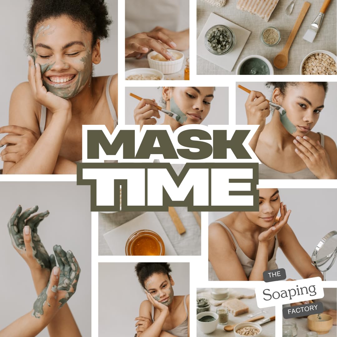 Bentonite Clay Powder – 32 ounce (2 pound) – Natural Indian Healing Clay for Face, Body, Hair, & Detox Baths – Deep Pore Cleansing & Skin Detox