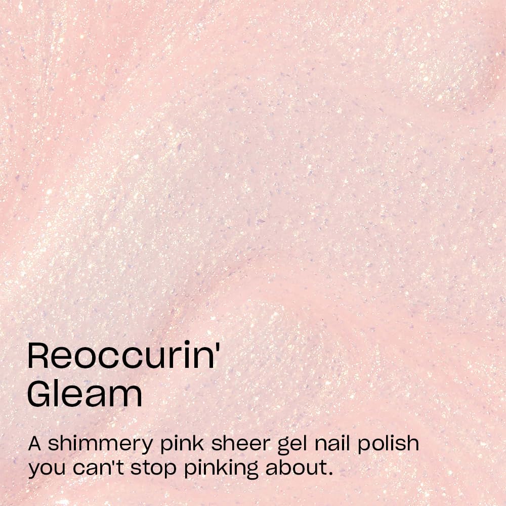 OPI GelColor Reoccurin' Gleam | Sheer Pastel Pink Shimmer UV Cure Gel Nail Polish | OPI'm Dreaming Collection