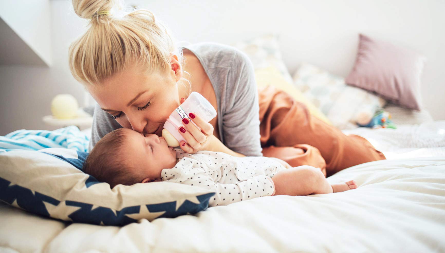 Bottle Labels, Food Pantry Label, Write-On, Self-Laminating, Waterproof Kids Name Labels for Baby Bottles for Daycare School, Dishwasher, Freezer, Kitchen Safe (Simply Colors - Rainbow Inspired))