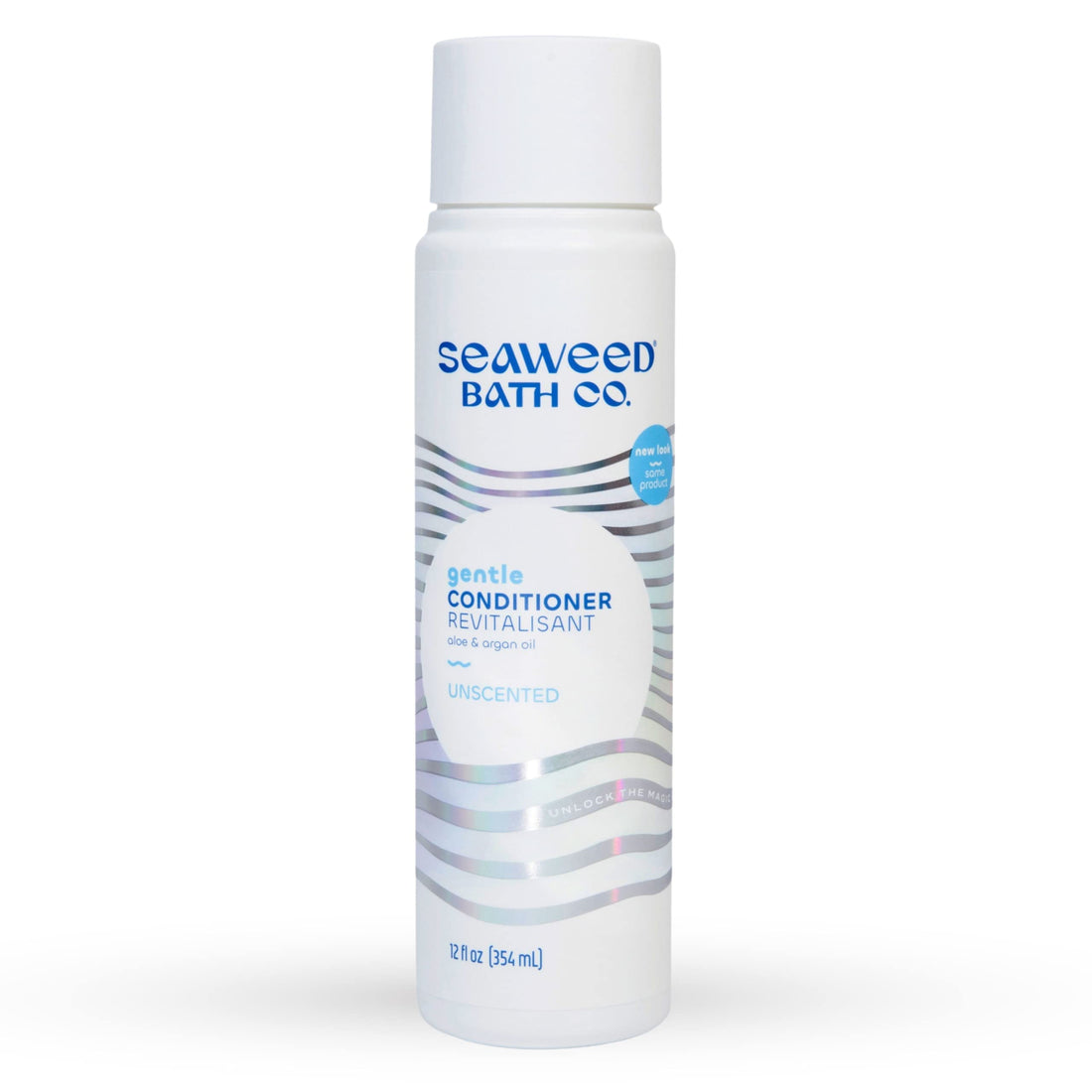 The Seaweed Bath Co. Moisturizing Conditioner, Unscented, Natural Organic Bladderwrack Seaweed, Vegan and Paraben Free, 12oz