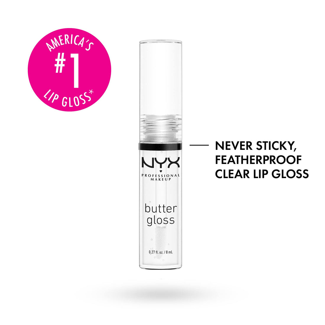 NYX PROFESSIONAL MAKEUP Slim Lip Pencil (Espresso) + Butter Gloss (Sugar Glass, Clear), 3-Pack