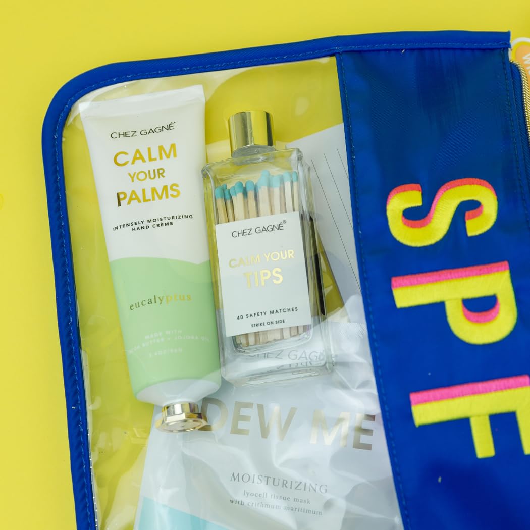 Chez Gagné Intensely Moisturizing Vegan Hand Cream Jojoba Oil Cocoa Butter- Non-Greasy, Fast-Absorbing, Made In US - Calm Your Palms - Hand Crème (3.4oz, Eucalyptus)