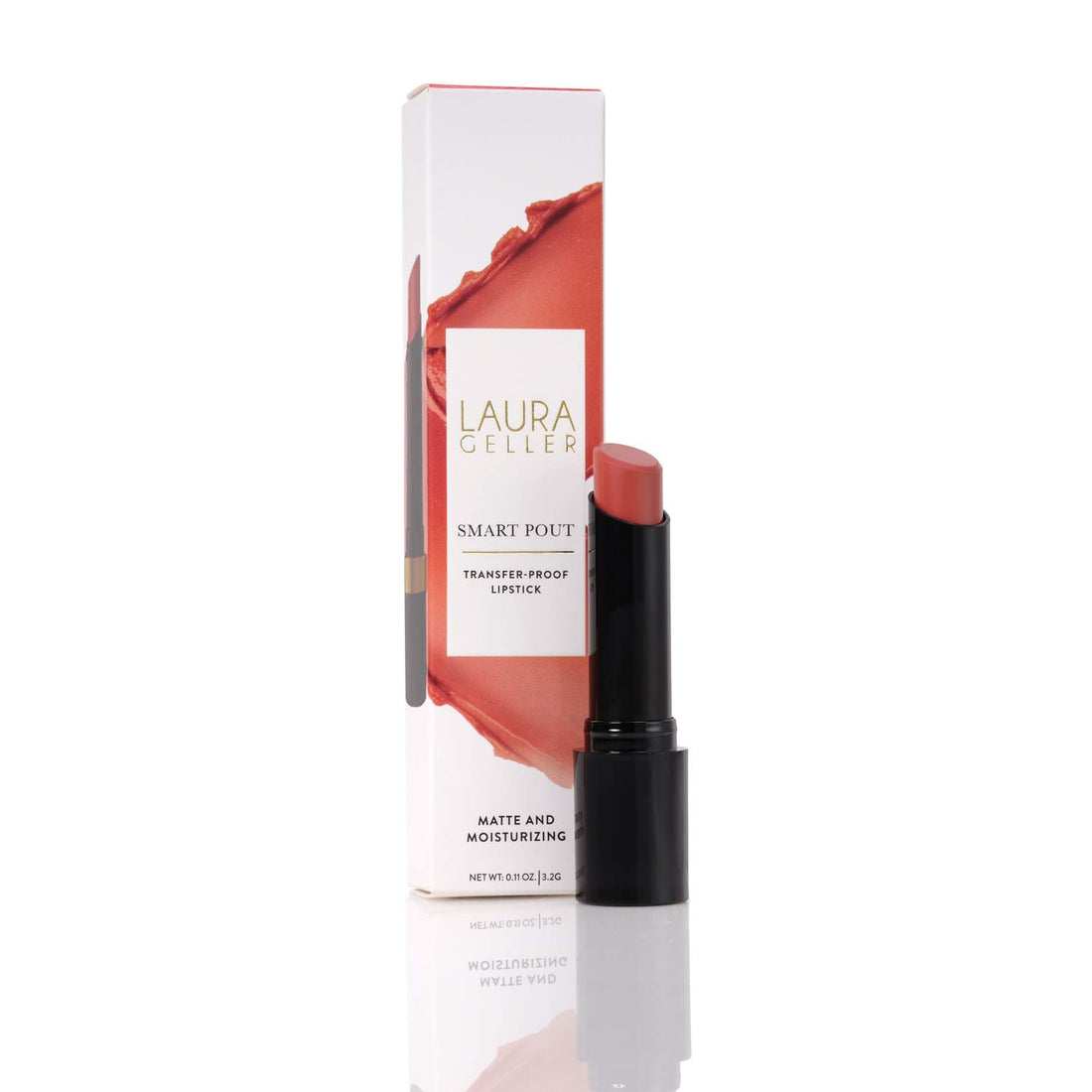 LAURA GELLER NEW YORK Smart Pout Transfer Proof Moisturizing Matte Lipstick, Clever