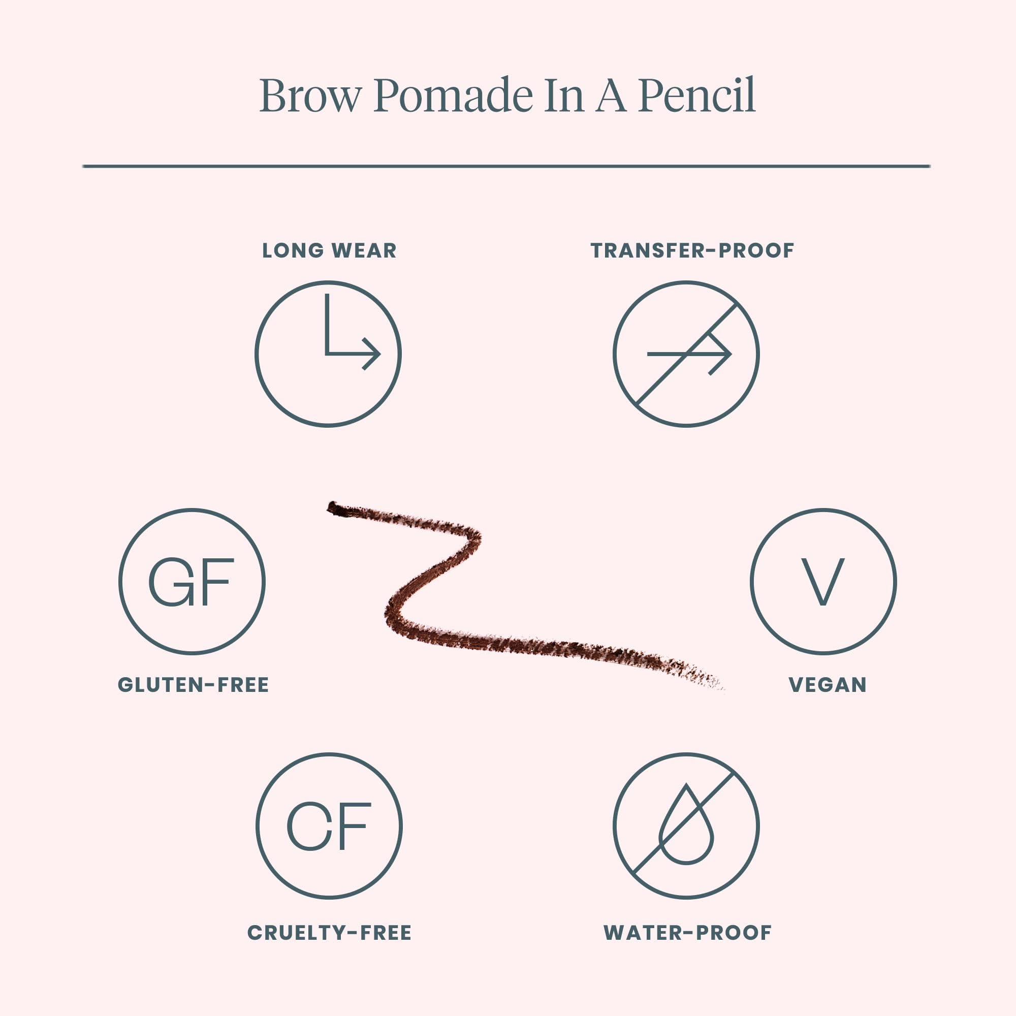 WONDERSKIN Eyebrow Pencil - Sharpenable Brow Pencil For Natural Looking Brows, Brown Eye Makeup, Long Lasting Eyebrow Pomade (Dark Brunette)