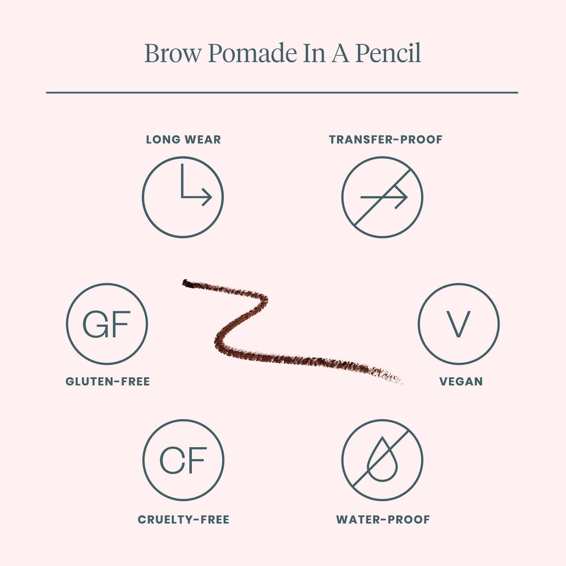 WONDERSKIN Eyebrow Pencil - Sharpenable Brow Pencil For Natural Looking Brows, Brown Eye Makeup, Long Lasting Eyebrow Pomade (Dark Brunette)