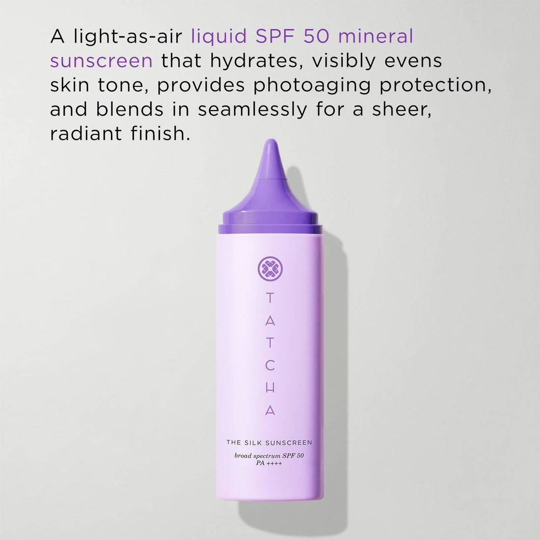 The Silk Sunscreen | Broad Spectrum SPF 50 PA++++, Weightless, Hydrating Mineral Sunscreen, New & Improved Packaging, 50 ml
