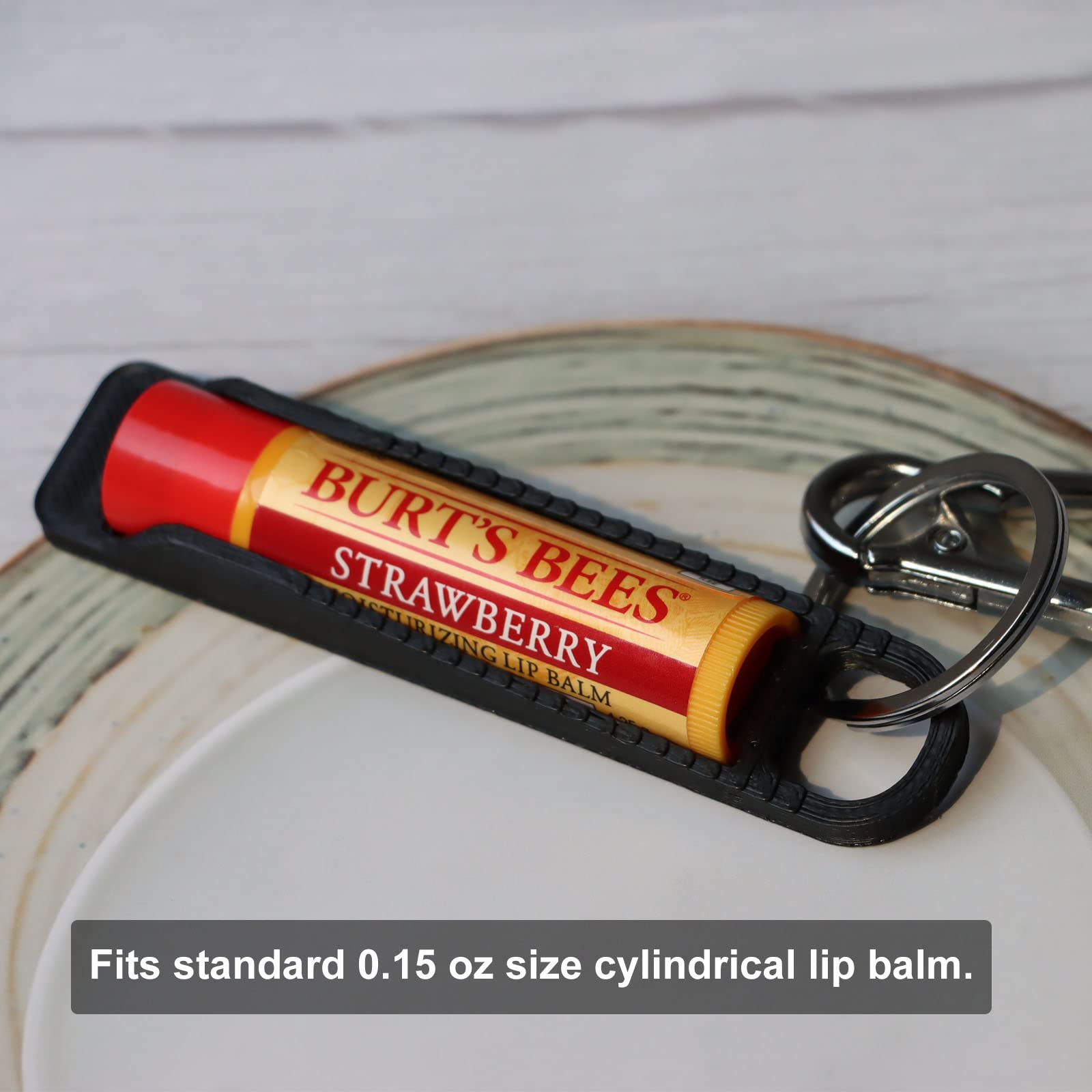 PIAOLGYI Lip Balm Holder for Burt's Bees,Compatible with ChapStick 0.15 OZ Size Cylindrical Lip Balm(ONLY Holder)