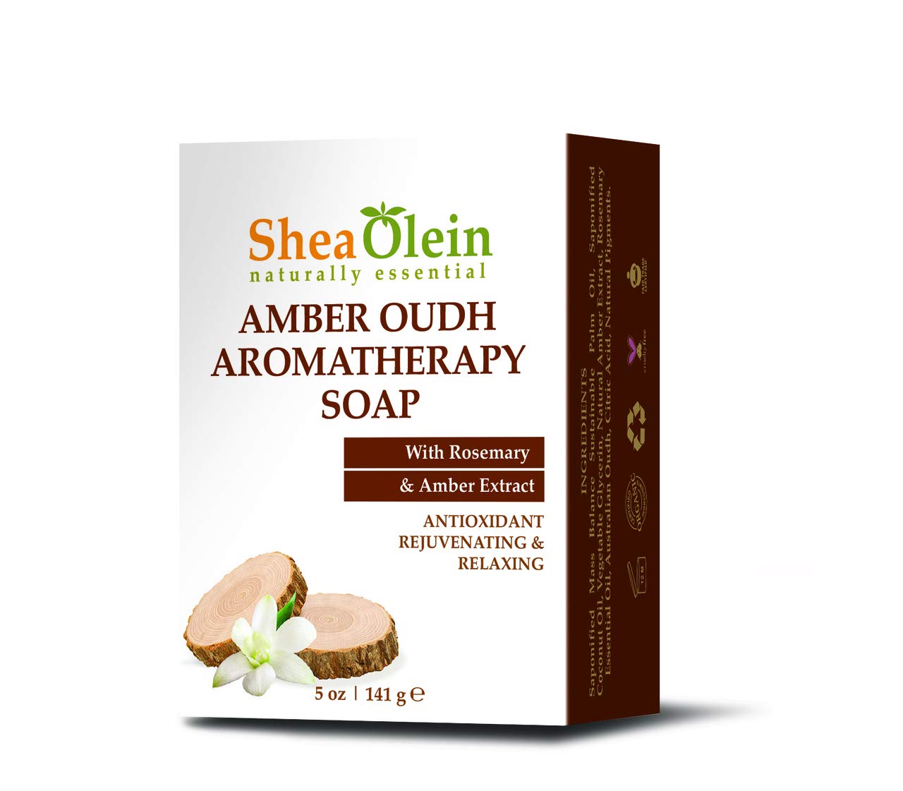 AMBER OUDH AROMATHERAPY SOAP WITH ROSEMARY & AMBER EXTRACT Amber Oudh Aromatherapy Soap with Rosemary & Amber Extract